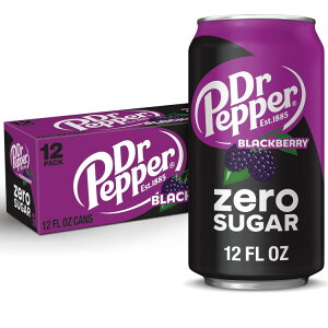 �h�N�^�[�y�b�p�[ �u���b�N�x���[ �[���V���K�[ �\�[�_�|�b�v ��354ml 12�ʃp�b�N Dr Pepper Blackberry Zero Sugar Soda Pop, 12 fl oz, 12 Pack Cans �y�����񂹏��i�z�y���킹�Ĕ��������z