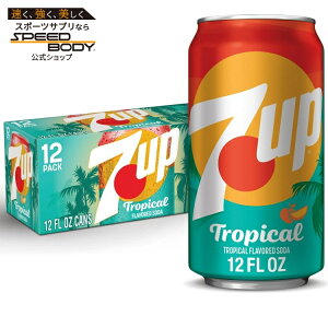 7UP �g���s�J�� �J�t�F�C���t���[ ���������C�� �}���S�[�s�[�` �\�[�_�|�b�v ��354ml 12 �ʃp�b�N 7UP Tropical Caffeine Free Lemon Lime Mango Peach Soda Pop, 12 fl oz, 12 Pack Cans �y�����񂹏��i�z�y���킹��