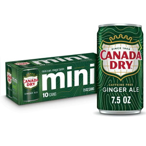 �J�i�_�h���C �J�t�F�C���t���[ �W���W���[�G�[�� �\�[�_�|�b�v ��221ml 10 �ʃp�b�N Canada Dry Caffeine Free Ginger Ale Soda Pop, 7.5 fl oz, 10 Pack Cans �y�����񂹏��i�z�y���킹�Ĕ��������z