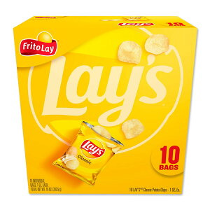 ���C�Y �N���V�b�N �|�e�g �X�i�b�N �`�b�v�X�A��28g �o�b�O�A10 ����}���`�p�b�N Lay's Classic Potato Snack Chips, 1 oz Bags, 10 Count Multipack Lays �y�����񂹏��i�z