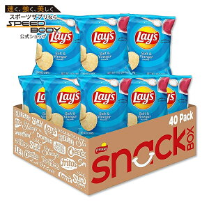 ���C�Y �|�e�g�`�b�v�X �\���g&�r�l�K�[�� �X�i�b�N�`�b�v�X 40���� �}���`�p�b�N Lay's Potato Chips Salt & Vinegar Flavored Snack Chips, 1 oz Bags, 40 Count Multipack Lays �y�����񂹏��i�z