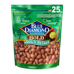 �u���[�_�C�������h �{�[���h �킳�с��ݖ� �A�[�����h ��708g �� Blue Diamond BOLD Wasabi & Soy Sauce Almonds 25oz Bag �y�����񂹏��i�z�y���킹�Ĕ��������z