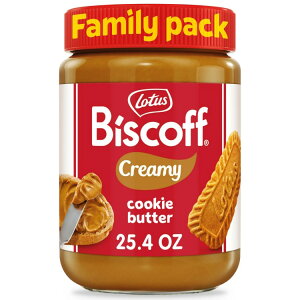 ���[�^�X �r�X�R�t �N���[�~�[ �N�b�L�[�o�^�[ �i�b�c�t���[ �X�v���b�h ��720g Lotus Biscoff Creamy Cookie Butter, Nut-Free Spread, 25.4oz, Value Size �y�����񂹏��i�z�y���킹�Ĕ��������z