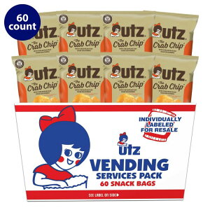 Utz �U �N���u �`�b�v �`�F�T�s�[�N �}���`�p�b�N �|�e�g�`�b�v�X ��28g 60 ���� Utz The Crab Chip Chesapeake Seasoned, Multipack Potato Chips, 1 oz, 60 Count �y�����񂹏��i�z�y���킹�Ĕ��������z