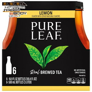 �s���A���[�t �������u���b�N�A�C�X�e�B�[ 500ml 6�p�b�N �{�g�� Pure Leaf Lemon Black Iced Tea, Bottled Tea Drink, 16.9 fl oz, 6 Pack �y�����񂹏��i�z�y���킹�Ĕ��������z
