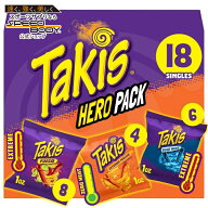 タキス ヒーローバラエティパック アソート ロールドトルティーヤチップス 28g 18個入り Takis 18 pc / 1…