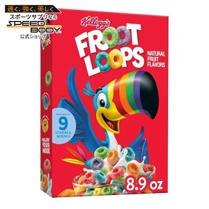�P���b�O �t���[�c���[�v �V���A�� �I���W�i�� 252g Kellogg's Froot Loops Breakfast Cereal, Kids Cereal, Family Breakfast, Original, 8.9oz �y�����񂹏��i�z�y���킹�Ĕ��������z