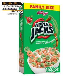 �P���b�O �A�b�v���W���b�N�X �V���A�� �t�@�~���[�T�C�Y �I���W�i�� 470g Kellogg's Apple Jacks Breakfast Cereal Family Size, Original, 16.6oz Box (1 Box) �y�����񂹏��i�z�y�����ԋ߃N�[�|����20%OFF�z