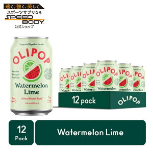 �I���|�b�v �v���o�C�I�e�B�N�X�\�[�_ �X�C�J���C�� 355ml 12�{ OLIPOP Prebiotic Soda, Watermelon Lime, 12 fl oz, 12 Pack, Refrigerated �y�����񂹏��i�z�y���킹�Ĕ��������z
