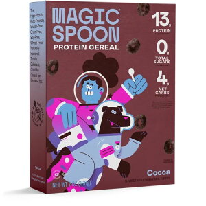 �}�W�b�N�X�v�[�� �R�R�A �O���C���t���[ �V���A�� 198g Magic Spoon Cocoa Grain-Free Breakfast Cereal, 7 oz Box �y�����񂹏��i�z�y���킹�Ĕ��������z