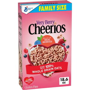 �`�F���I�X �x���[�x���[ �O���e���t���[�V���A�� �t�@�~���[�T�C�Y 527g Cheerios, Very Berry Gluten Free Breakfast Cereal, Family Size, 18.6 oz �y�����񂹏��i�z�y���킹�Ĕ��������z