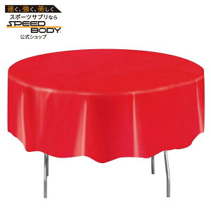 ���E���h�^ 2.13m�̐Ԃ��v���X�`�b�N���e�[�u���J�o�[ Way To Celebrate�� Round 84 Red Plastic Table Cover, by Way To Celebrate �y�����񂹏��i�z�y���킹�Ĕ��������z