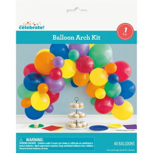 ���e�b�N�X�o���[���A�[�`�p�[�e�B�[�L�b�g ���C���{�[�A�\�[�g 40�� Way To Celebrate�� Way to Celebrate! Latex Balloon Arch Party Kit, Assorted Rainbow, 40pcs �y�����񂹏��i�z�y���킹�Ĕ��������z