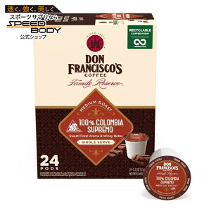 �h���t�����V�X�R �R�����r�A �~�f�B�A�����[�X�g �R�[�q�[�J�v�Z�� 24���� Don Francisco's Colombia Medium Roast Coffee: 24 K-Cup Compatible Single-Serve Pods �y�����񂹏��i�z