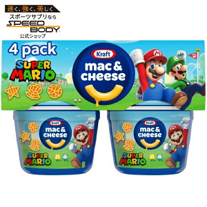 �N���t�g �}�J���j���`�[�Y �X�[�p�[�}���I �p���[�A�b�v�p�X�^���� 4�J�b�v Kraft Mac and Cheese with Super Mario Power-Up Pasta Shapes, 4 Cups �y�����񂹏��i�z