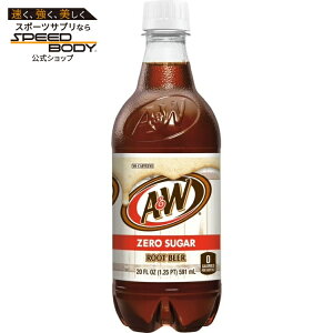 A&W �[���V���K�[ ���[�g�r�A�\�[�_�|�b�v 591ml �{�g�� 1�{ 1�{ A&W Zero Sugar Root Beer Soda Pop, 20 fl oz, Bottle �y�����񂹏��i�z