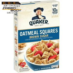 �N�G�[�J�[ �I�[�g�~�[���X�N�G�A �N�����`�[�I�[�c�V���A�� �u���E���V���K�[ 596g Quaker Oatmeal Squares Crunchy Oat Cereal Brown Sugar, 21 oz �y�����񂹏��i�z
