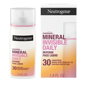 �j���[�g���W�[�i �C���r�W�u���f�C���[�f�B�t�F���X �~�l�����t�F�C�X���L�b�h 41mL Neutrogena Invisible Daily Defense Mineral Face Liquid, 1.4 fl. oz �y�����񂹏��i�z�y���킹�Ĕ��������z