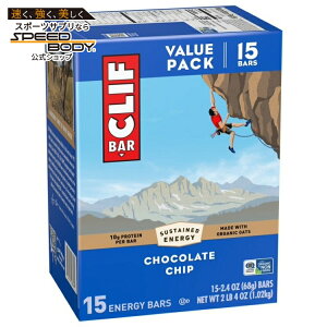 �N���t�o�[ �G�i�W�[�v���e�C���o�[ �`���R�`�b�v 15�{�� CLIF BAR Energy Protein Bars, Chocolate Chip, 15ct �y�����񂹏��i�z
