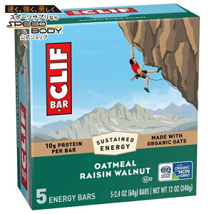 �N���t�o�[ �G�i�W�[�v���e�C���o�[ �I�[�g�~�[�����[�Y���E�H���i�b�g 5�{�� CLIF BAR Energy Protein Bars, Oatmeal Raisin Walnut, 5ct �y�����񂹏��i�z