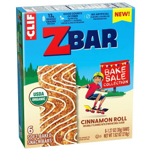 Zbar �x�C�N�Z�[�� �V�i�������[�������\�t�g�x�C�N�h�I�[�K�j�b�N�O���m�[���o�[ 6�{���� Zbar Bake Sale Cinnamon Roll Flavor Soft Baked Organic Granola Bars 6ct �y�����񂹏��i�z