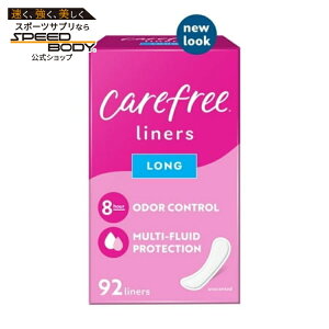 �P�A�t���[ �p���e�B���C�i�[ �����O �t���b�g ������ 92�� Carefree Regular Panty Liners, Long, Flat, Unscented, 8 Hour Odor Control, 92 Ct �y�����񂹏��i�z