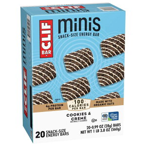�N���t�o�[ �~�j �N�b�L�[���N���[�� �X�i�b�N�T�C�Y �G�i�W�[�o�[ 20�{���� CLIF BAR Minis Cookies & Creme Snack-Size Energy Bars, 20ct �y�����񂹏��i�z
