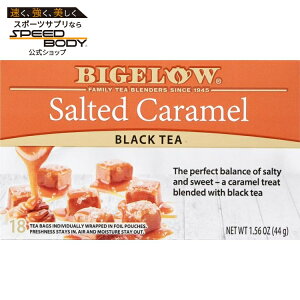 �r�Q���[ �\���e�b�h�L�������� �u���b�N�e�B�[�o�b�O 18���� Bigelow Salted Caramel, Black Tea Bags, 18 Count �y�����񂹏��i�z