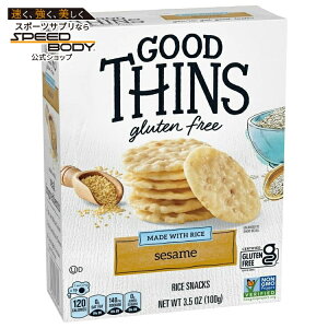 �O�b�h�V���Y �Z�T�~���C�X�X�i�b�N �O���e���t���[�N���b�J�[ 100g GOOD THINS Sesame Rice Snacks Gluten Free Crackers 3.5 oz �y�����񂹏��i�z