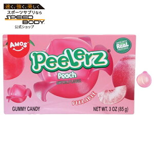 �A���X �s�[���[�Y �s�[�`�V�A�^�[�{�b�N�X �O�~�L�����f�B 85g AMOS Peelerz Peach Theatre Box Gummy Candy 3 Oz �y�����񂹏��i�z
