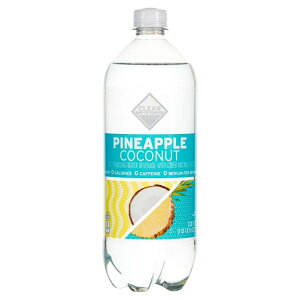 �N���A�A�����J�� �p�C�i�b�v���R�R�i�b�c �X�p�[�N�����O�E�H�[�^�[ 1L Clear American Pineapple Coconut Flavored Sparkling Water, 33.8 fl oz �y�����񂹏��i�z