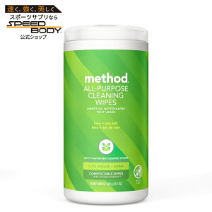 ���\�b�h ���ړI�N���[�j���O���C�v ���C��+�V�[�\���g 70������ Method All-Purpose Cleaning Wipes, Lime + Sea Salt, 70 Count �y�����񂹏��i�z