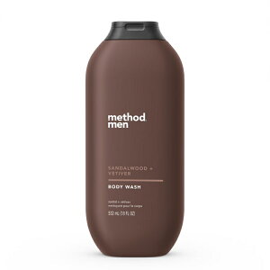 ���\�b�h ���� �{�f�B�E�H�b�V�� �T���_���E�b�h+�x�`�o�[ 532ml Method Men Body Wash, Sandalwood + Vetiver, 18 oz �y�����񂹏��i�z