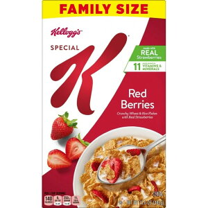 �P���b�O �X�y�V����K ���H�V���A�� �t�@�C�o�[�V���A�� ���b�h�x���[ 442g Kellogg's Special K Breakfast Cereal, Fiber Cereal, Family Breakfast, Red Berries, 15.6oz �y�����񂹏��i�z