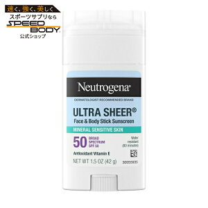 �j���[�g���W�[�i �E���g���V�A�[ �����~�l�������Ă��~�߃X�e�B�b�N SPF50 42g Neutrogena Ultra Sheer SPF 50 Zinc Mineral Sunscreen Stick, 1.5 oz �y�����񂹏��i�z�y���킹�Ĕ��������z