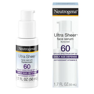 �j���[�g���W�[�i �E���g���V�A�[ ���C�X�`�����C�W���O�Z���� �r�^�~��E SPF 60 50ml Neutrogena Ultra Sheer Moisturizing Serum, Vitamin E, SPF 60, 1.7 Fl oz �y�����񂹏��i�z�y���킹�Ĕ��������z