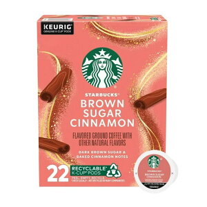 [�����] �X�^�[�o�b�N�X �u���E���V���K�[�V�i�������� �R�[�q�[ K�J�b�v 22���� Starbucks Brown Sugar Cinnamon, Hot or Iced Coffee, Flavored K-Cup Coffee Pods, 22 Count? �y�����񂹏��i�z