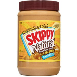 �X�L�b�s�[ �i�`������ �N���[�~�[ �s�[�i�b�c�o�^�[ �X�v���b�h with �n�j�[ 1.13kg SKIPPY Natural Creamy Peanut Butter Spread with Honey 40 oz Plastic Jar �y�����񂹏��i�z