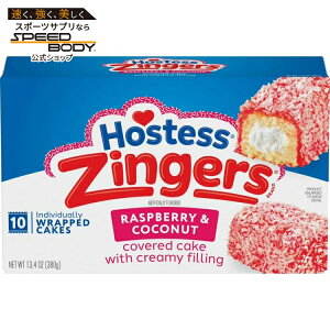 �z�X�e�X �W���K�[�Y �X�i�b�N�P�[�L ���Y�x���[�P�[�L 10���� Hostess Zingers Snack Cakes, Raspberry Cake, 13.4 oz Box (10 Snack Cakes) �y�����񂹏��i�z