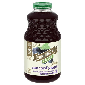 R. W. �N�k�[�Z���t�@�~���[ �I�[�K�j�b�N �W���X�g�R���R�[�h�O���[�v�W���[�X 946ml R.W. Knudsen Family Organic Just Concord Grape Juice, 32-Fluid Ounce �y�����񂹏��i�z