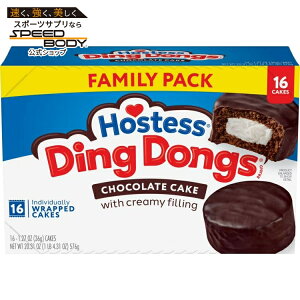 �z�X�e�X �f�B���h���O�X �X�i�b�N�P�[�L �`���R���[�g�� 16���� Hostess Ding Dongs Snack Cakes, Chocolate Flavor, 20.31 oz Box (16 Count) �y�����񂹏��i�z