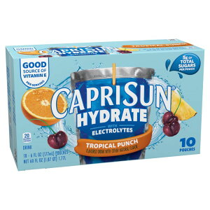 �J�v���T�� �n�C�h���[�g �d�����h�����N �g���s�J���p���` 10���� Capri Sun Hydrate Electrolytes Drink Tropical Punch 10 Pouches �y�����񂹏��i�z