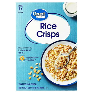 �O���[�g�o�����[ �N���X�v���C�X ���H�V���A�� 680g Great Value Crisp Rice Breakfast Cereal, 24 oz �y�����񂹏��i�z