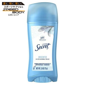 �V�[�N���b�g �����p ���c�肵�ɂ����Ō`�^�C�v�f�I�h�����g ������ 74g Secret Women's Invisible Solid and Deodorant, Unscented, 2.6 oz �y�����񂹏��i�z