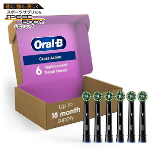 �I�[����B �N���X�A�N�V���� �d�����u���V�p�ւ��u���V�w�b�h 6�{�p�b�N �u���b�N Oral-B Cross Action Replacement Brush Heads for Electric Toothbrush, Pack of 6, Black �y�����񂹏��i�z