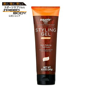 �G�N�G�[�g �����Y �X�^�C�����O�W�F�� ���̓z�[���h �c�� �m���t���[�L���O ��241g Equate Men Styling Gel for Strong Hold and Shine with Non-flaking Formula, 8.5 oz �y�����񂹏��i�z