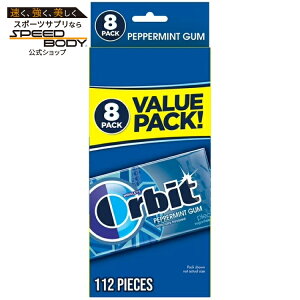 �I�[�r�b�g �V���K�[�t���[�K�� �y�p�[�~���g 14��×8�p�b�N Orbit Peppermint Sugar Free Chewing Gum Travel Essentials - 8 Ct Pack �y�����񂹏��i�z