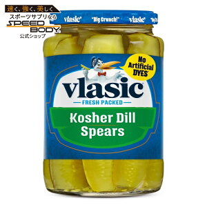 �����V�b�N �R�[�V�� �f�B���s�N���X �X�s�A �P�g�t�����h���[ 710ml Vlasic Kosher Dill Pickle Spears, Keto Friendly, 24 fl. oz �y�����񂹏��i�z