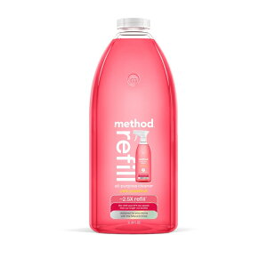 ���\�b�h ���ړI�N���[�i�[ �s���N�O���[�v�t���[�c�̍��� �l�ߑւ��p ��2.01L Method All-Purpose Cleaner Refill, Pink Grapefruit, 68 fl oz �y�����񂹏��i�z