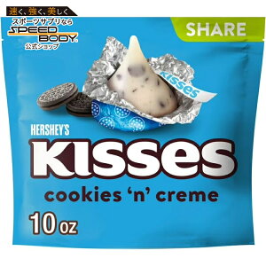 �n�[�V�[�Y �L�X �N�b�L�[���N���[�� �L�����f�B �V�F�A�p�b�N 283g Hershey's Kisses Cookies 'n' Creme Candy, Share Pack 10 oz �y�����񂹏��i�z